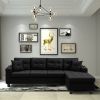 MEGA right sectional sofa with footrest, convertible corner sofa with armrest storage, living room and apartment sectional sofa, right chaise longue a