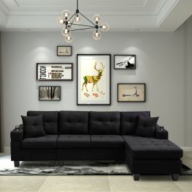 MEGA right sectional sofa with footrest, convertible corner sofa with armrest storage, living room and apartment sectional sofa, right chaise longue a