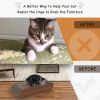 Fluffydream Cat Scratcher, Cardboard Lounge Bed, Bone Shape Design, Recyclable Corrugated Scratching Pad, Stable and Durable, Furniture Protector, Rev
