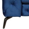 Modern 3-Piece Sofa Sets with Sturdy Metal Legs,Velvet Upholstered Couches Sets Including Three Seat Sofa, Loveseat and Single Chair for Living Room F