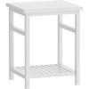WTZ Nightstand, End Table, Bamboo Night Stand Bedside Table, Side Table for Bedroom Living Room Lounge, Space Saving, Easy to Assemble, NS-537 (1 Pack