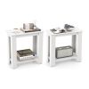 Living Room Bedroom Modern 2-Tier Side Table