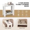 Living Room Bedroom Modern 2-Tier Side Table